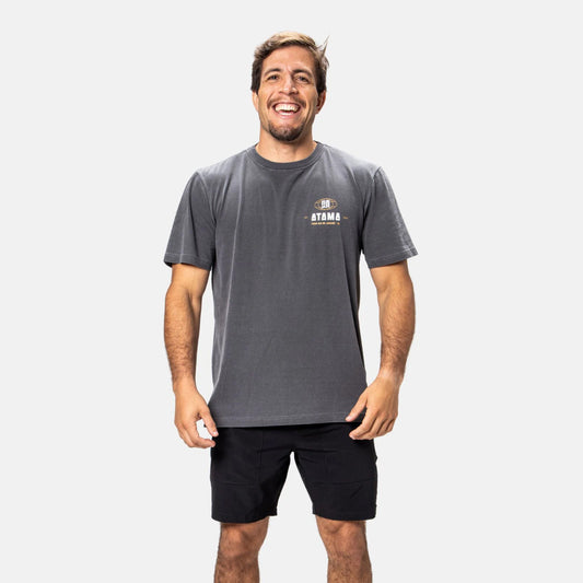 Atama Worldwide T-Shirt Charcoal - The Fight Club