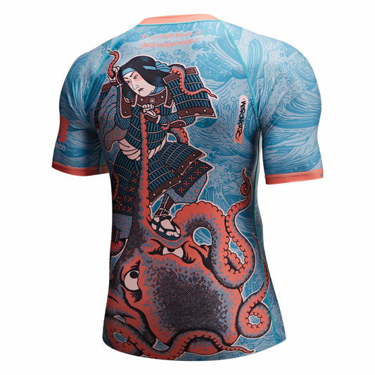 Budo Akkorokamui Rash Guard Teal - The Fight Club