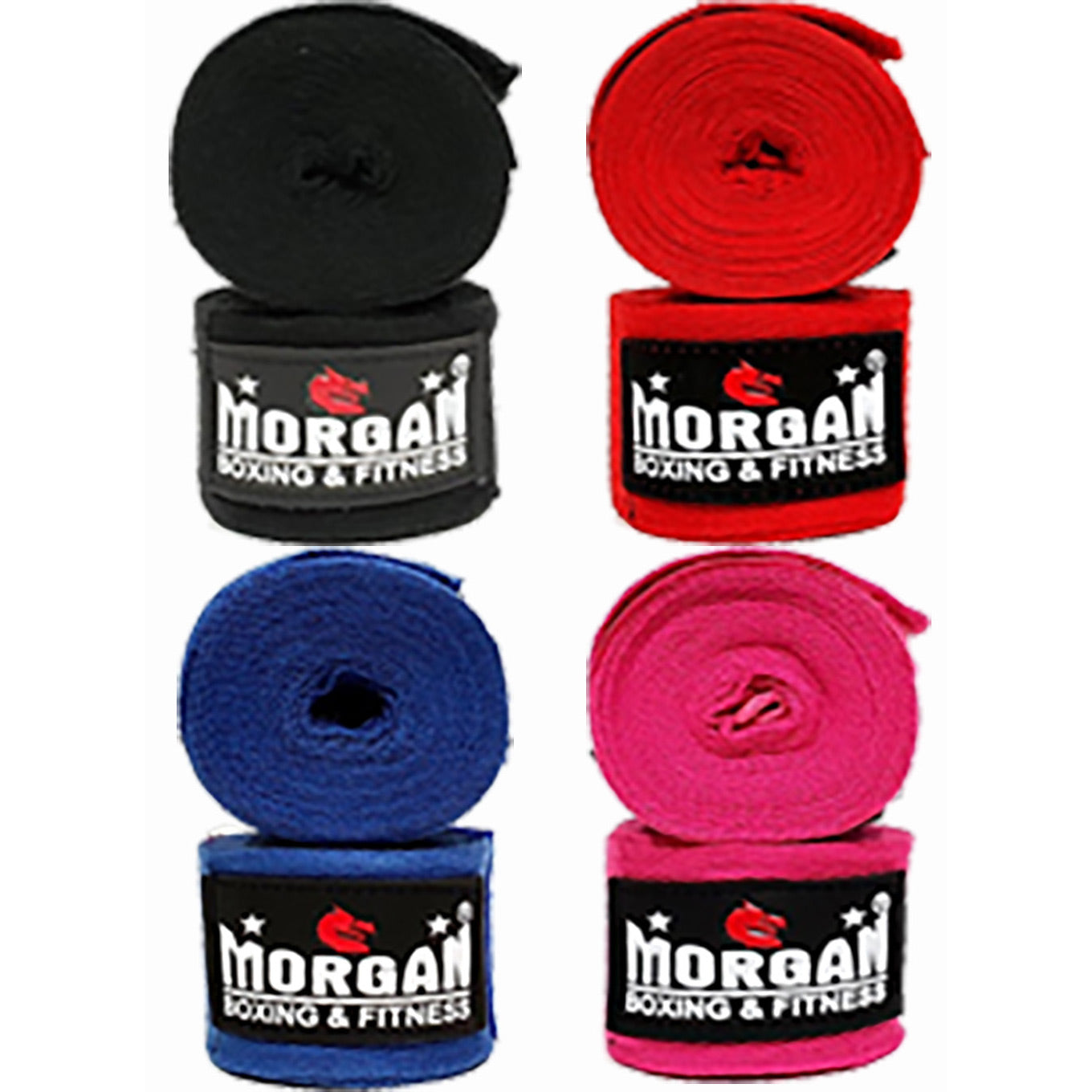 Morgan Cotton Boxing Hand Wrap - 180in - 4m Long (Pair) - The Fight Club