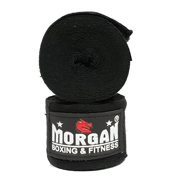 Morgan Cotton Boxing Hand Wrap - 180in - 4m Long (Pair) - The Fight Club