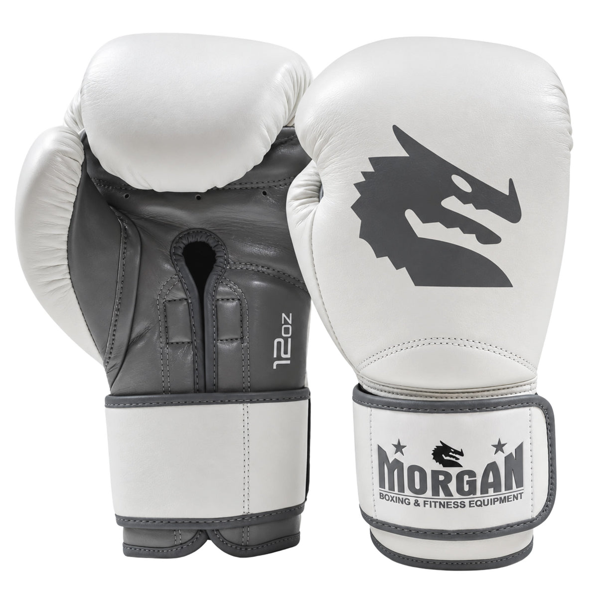 Morgan White Knight Boxing Gloves - The Fight Club