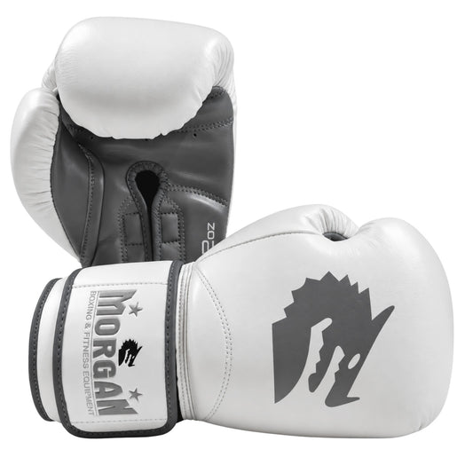 Morgan White Knight Boxing Gloves - The Fight Club