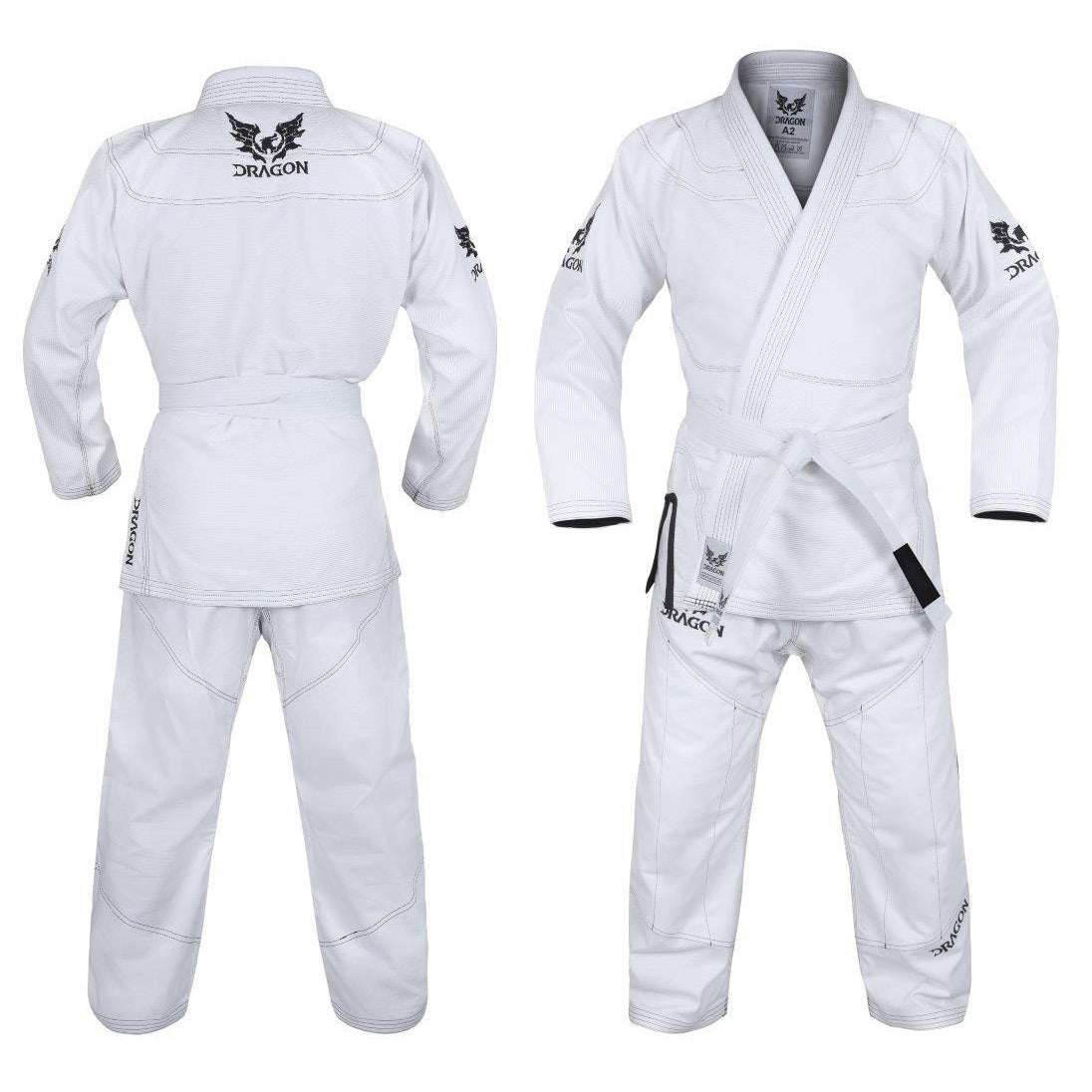 Dragon V2 BJJ Gi White - The Fight Club