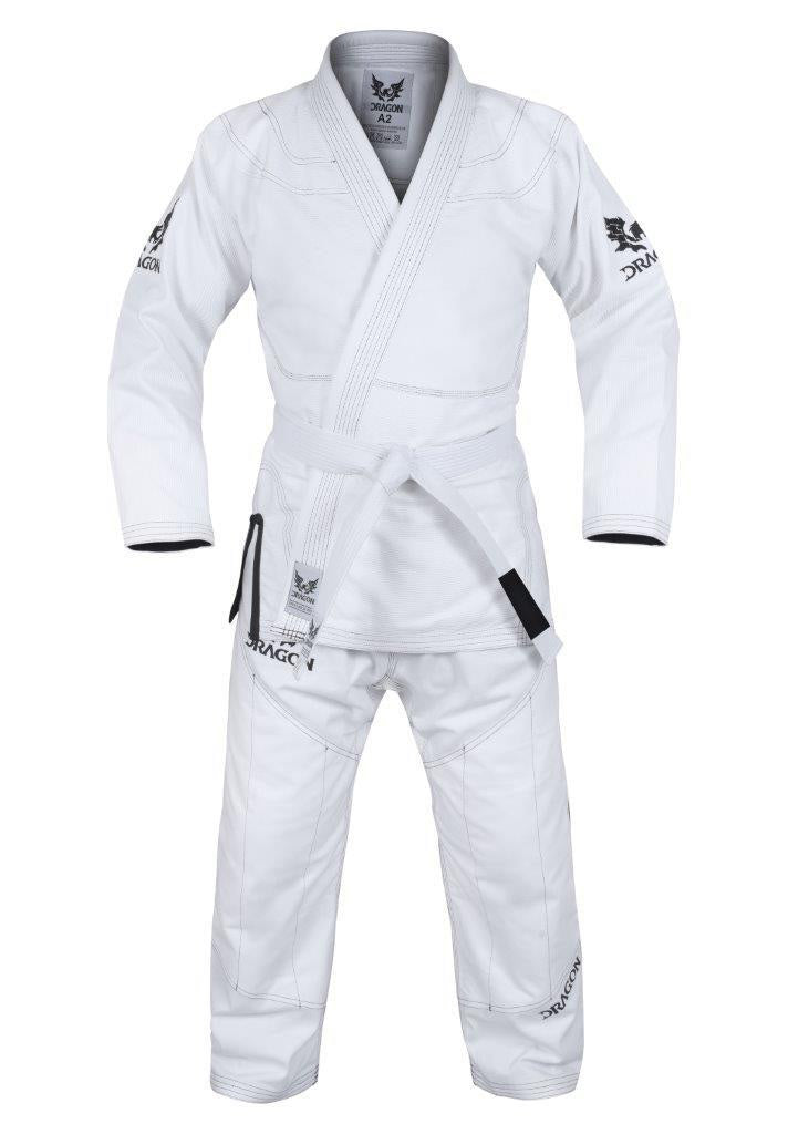 Dragon V2 BJJ Gi White - The Fight Club