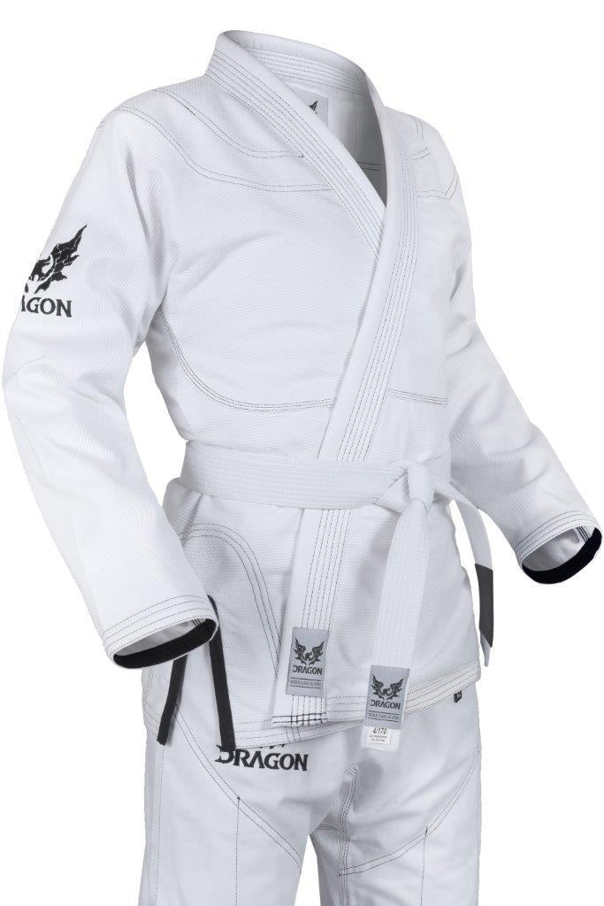 Dragon V2 BJJ Gi White - The Fight Club