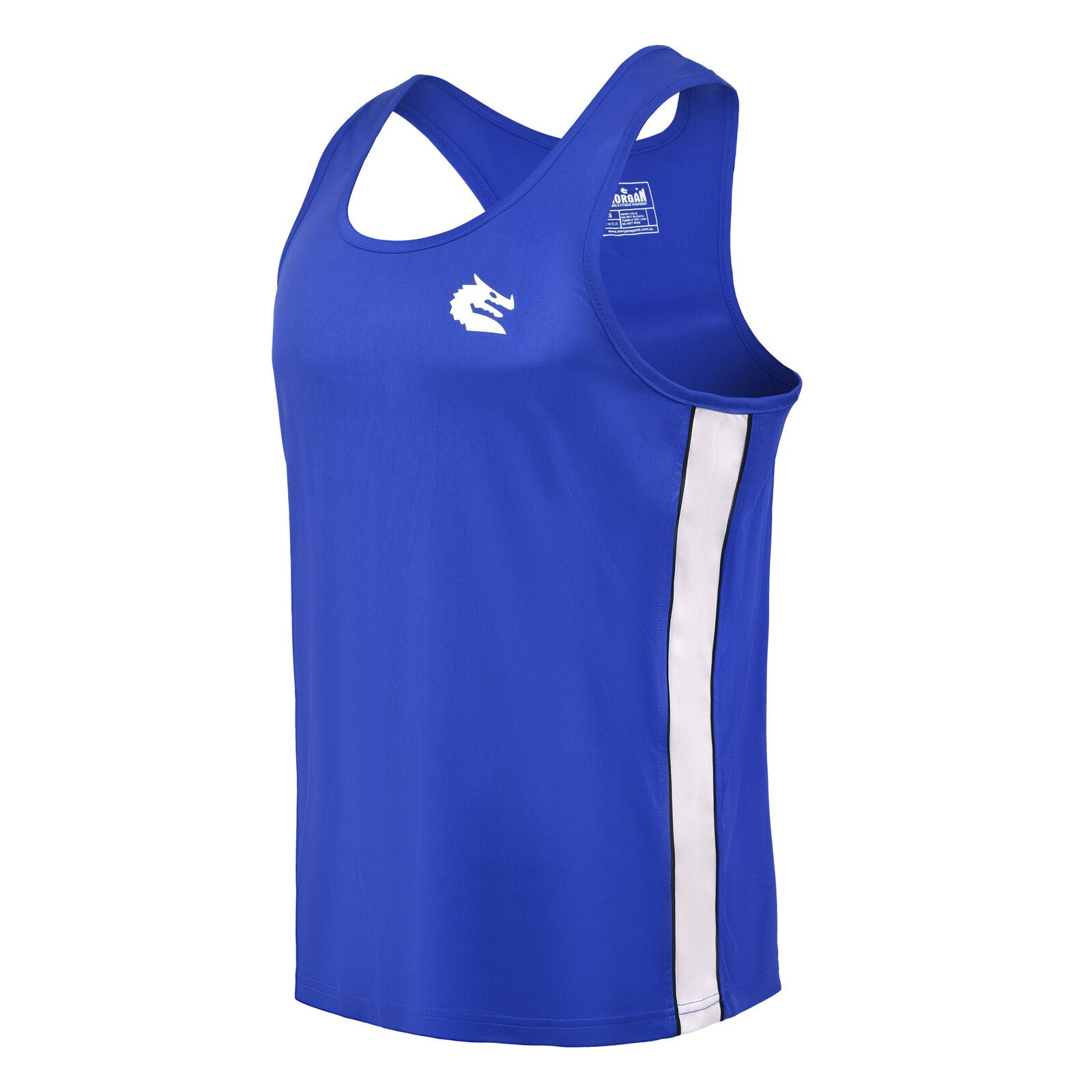 Morgan V2 Flow Boxing Singlet Blue - The Fight Club