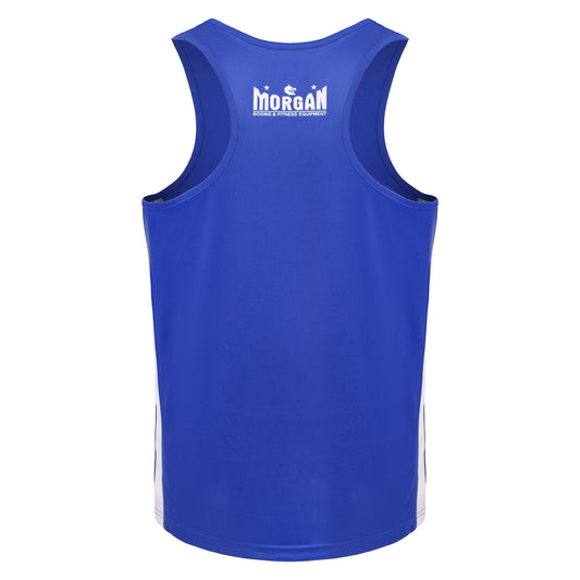 Morgan V2 Flow Boxing Singlet Blue - The Fight Club