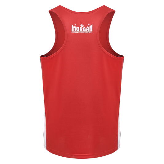 Morgan V2 Flow Boxing Singlet Red - The Fight Club