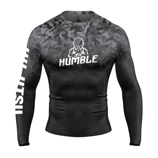 Humble Black Camo Rash Guard Long Sleeve - The Fight Club