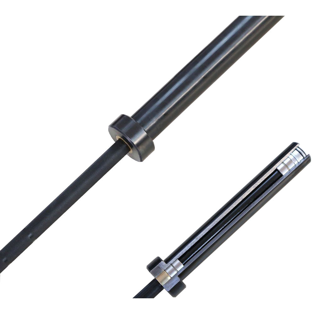 Morgan 20kg Black Harden Chrome Olympic Barbell - 680kg Max Capacity - The Fight Club