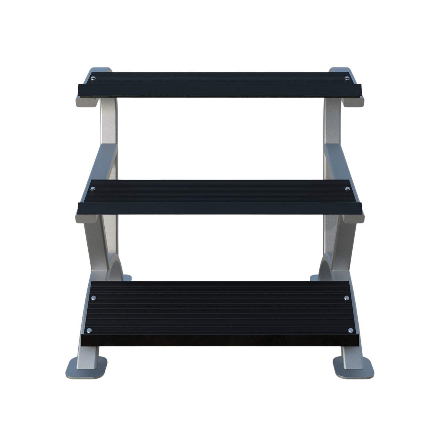 Morgan Elite 3 Tier Rubber Hex Dumbbell Rack - The Fight Club