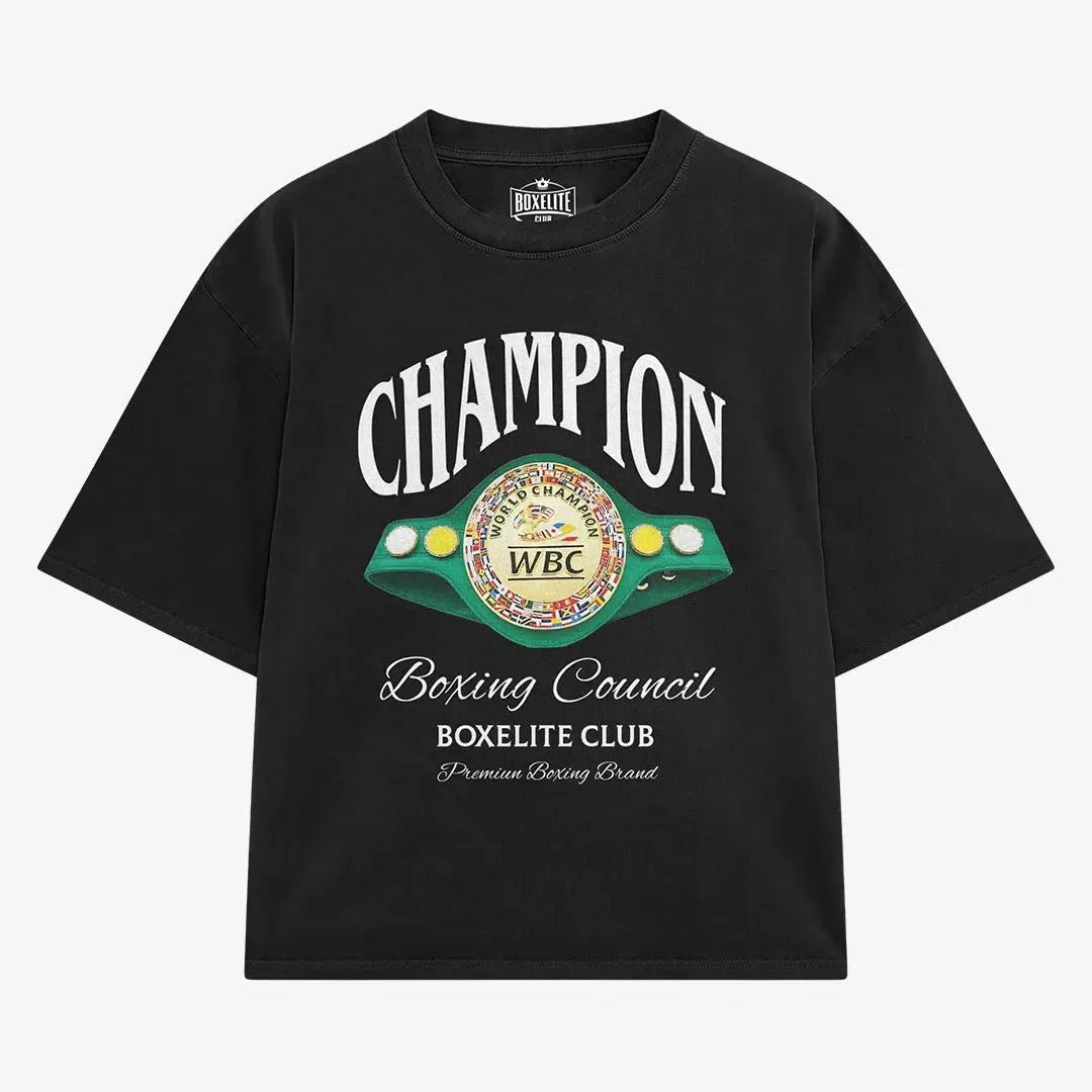 BoxElite Champion Belt Black T-Shirt - The Fight Club