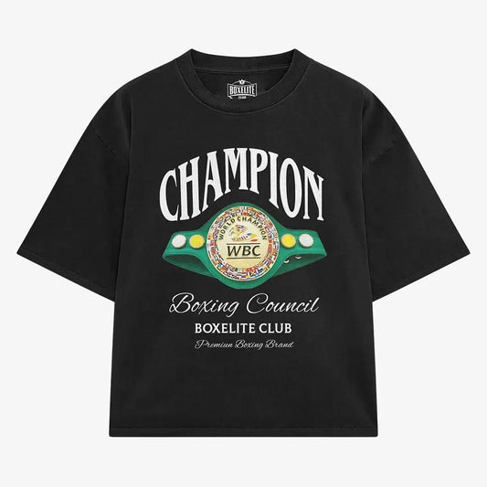 BoxElite Champion Belt Black T-Shirt - The Fight Club