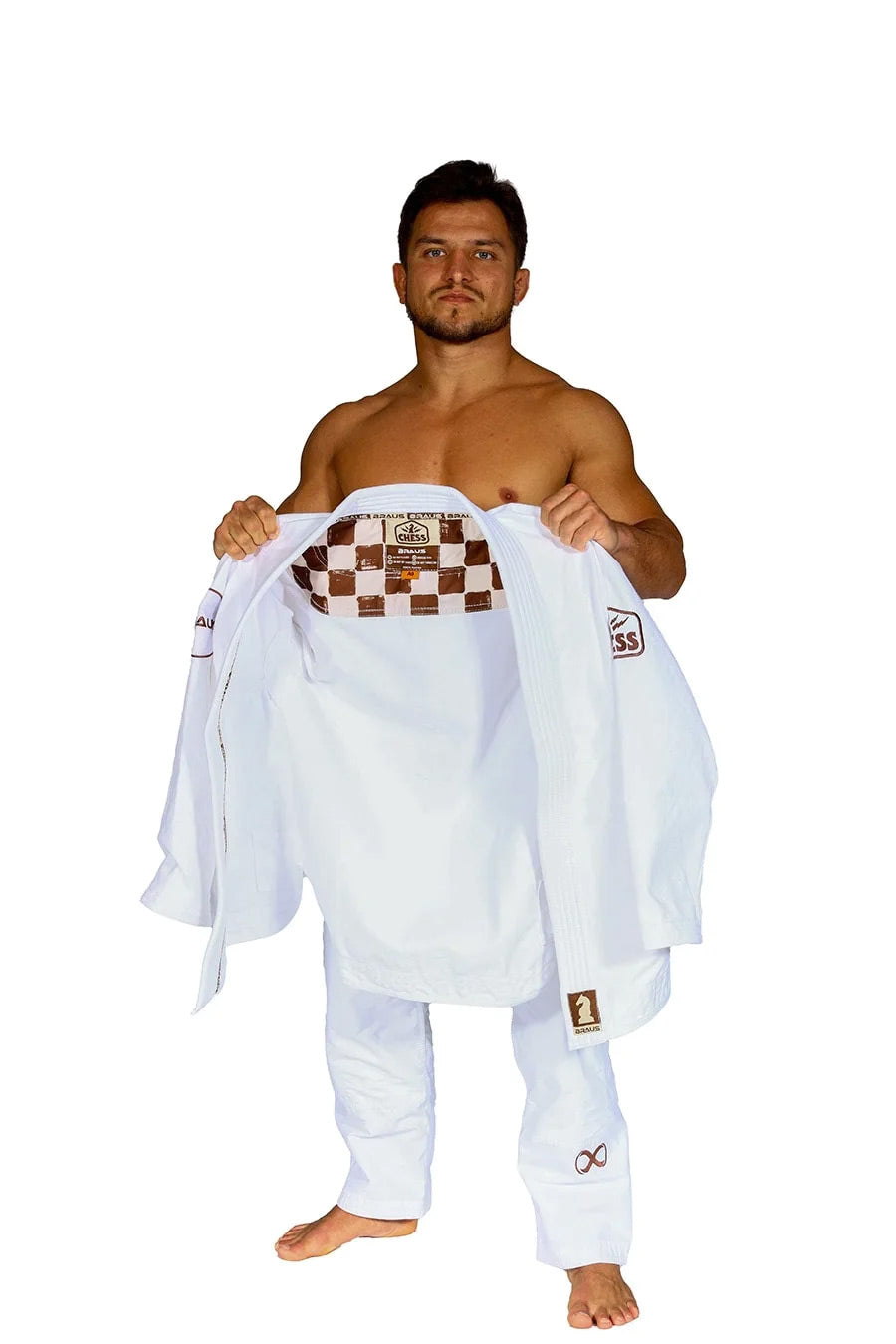 Braus Chess Jiu-Jitsu Gi White - The Fight Club