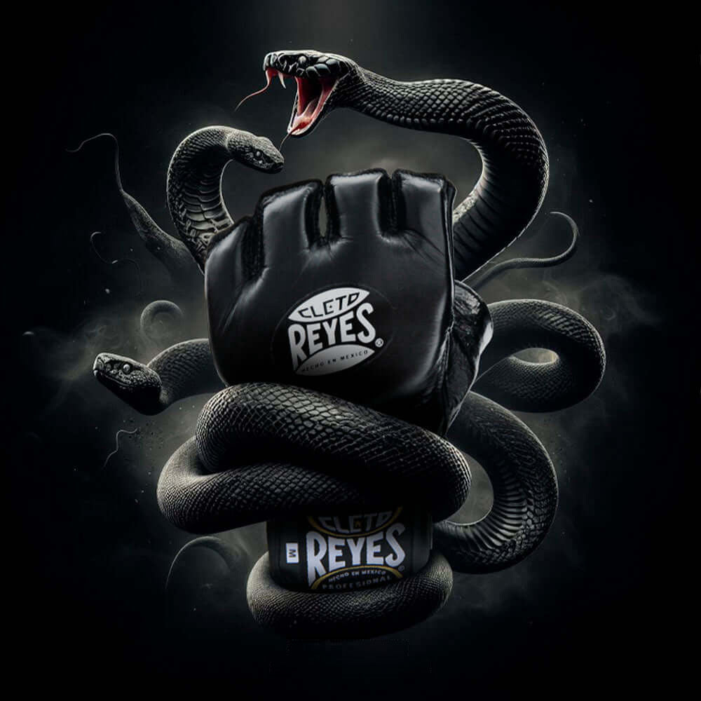 Cleto Reyes Black Mamba Pro Thumb Padding MMA Gloves - The Fight Club