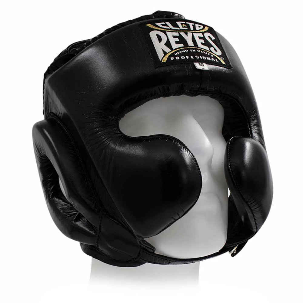 Cleto Reyes Headgear with Cheek Protector Black - The Fight Club