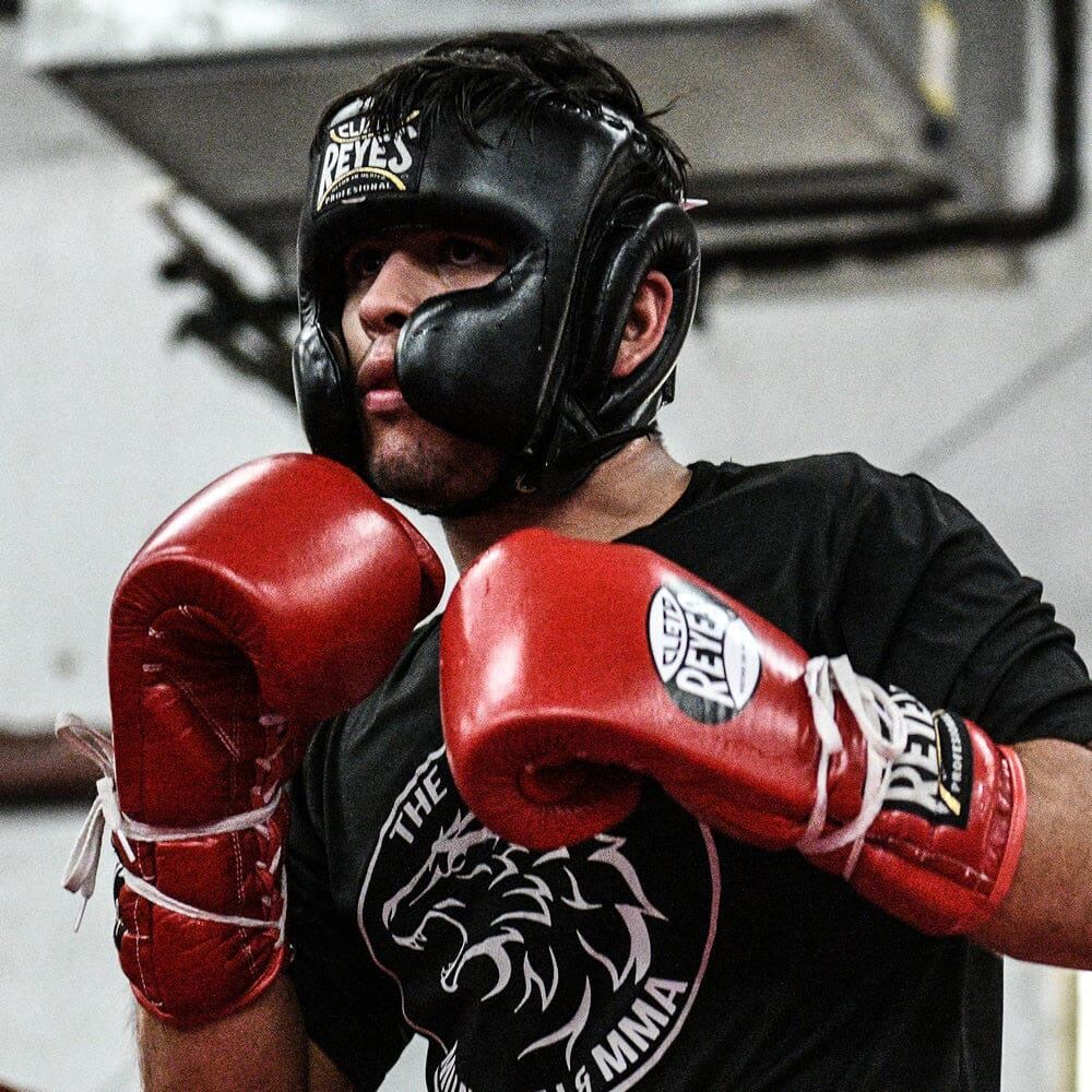 Cleto Reyes Headgear with Cheek Protector Black - The Fight Club