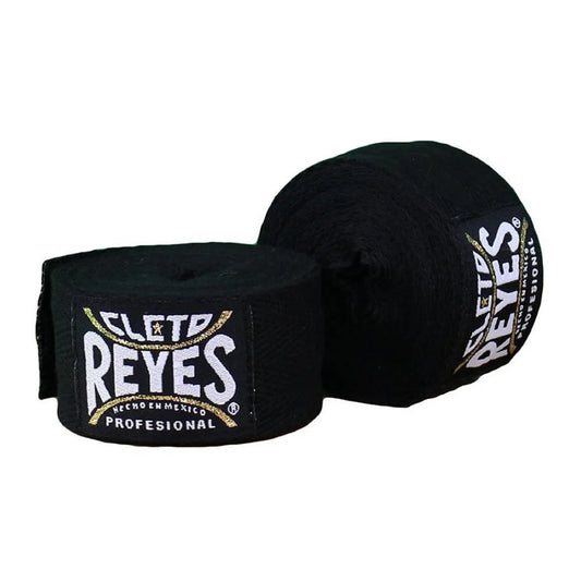Cleto Reyes Hand Wraps Hook and Loop 4.5m Black - The Fight Club