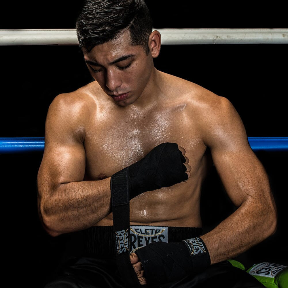 Cleto Reyes Hand Wraps Hook and Loop 4.5m Black - The Fight Club