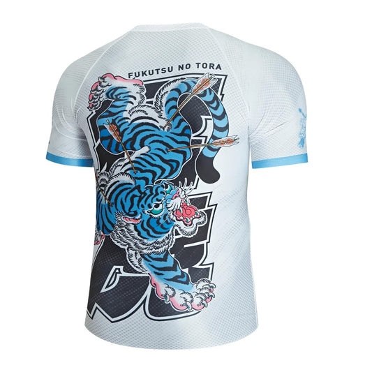 Budo Defiant Tiger White Rash Guard - The Fight Club