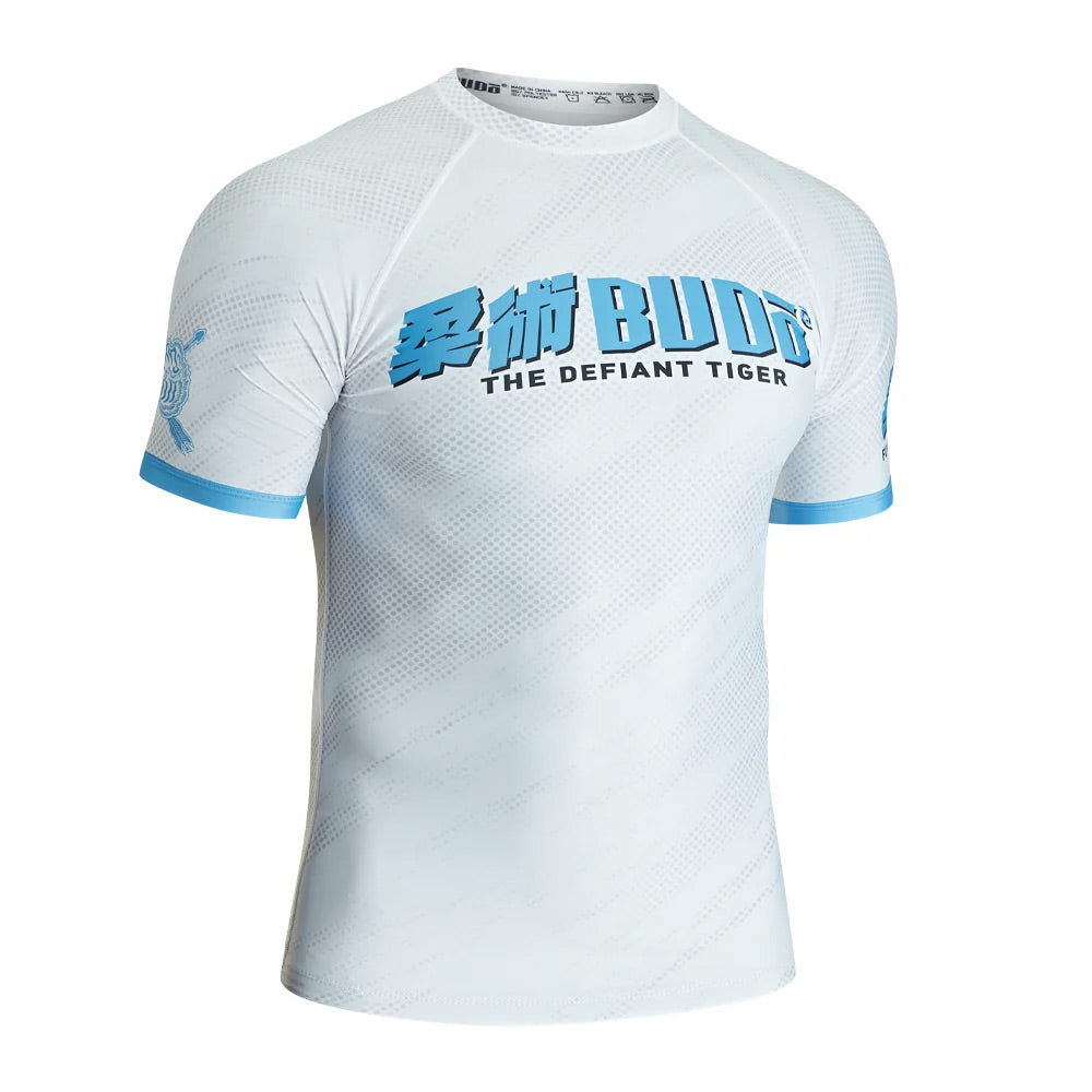 Budo Defiant Tiger White Rash Guard - The Fight Club