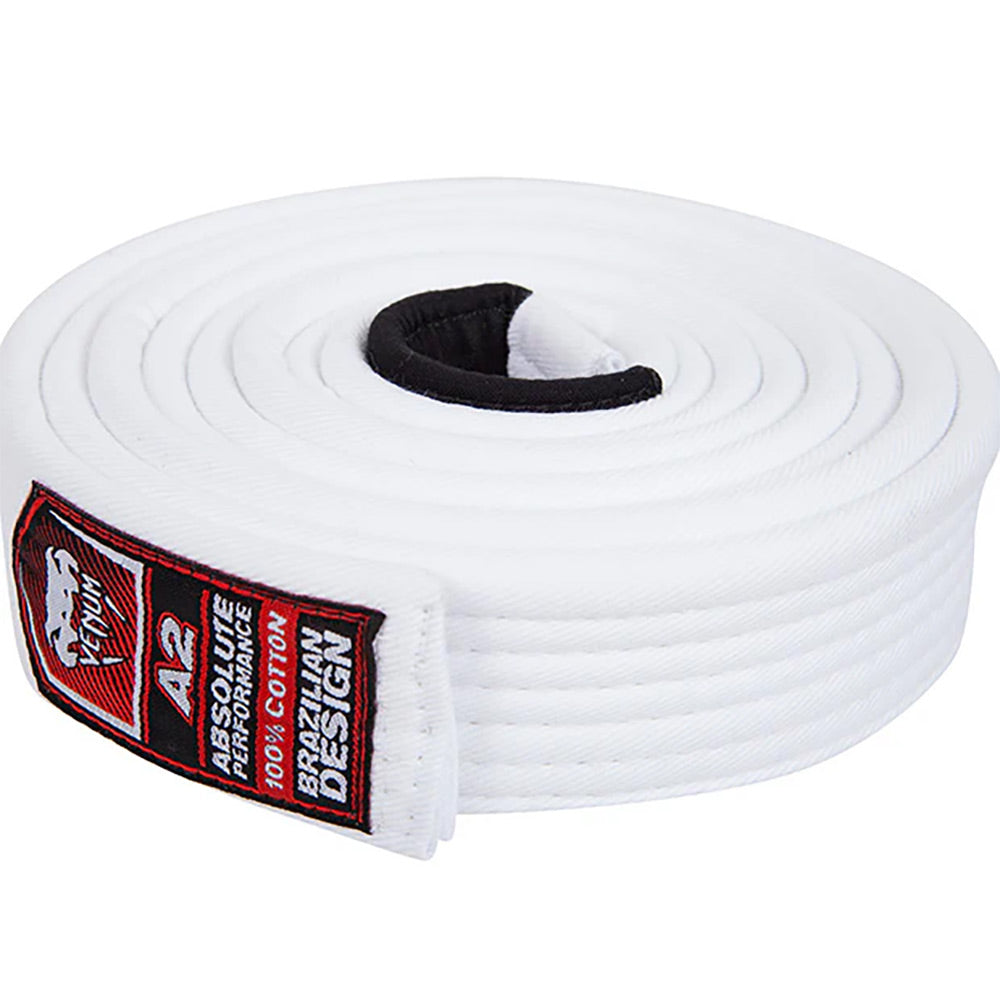 Venum Jiu Jitsu Belt - White - The Fight Club