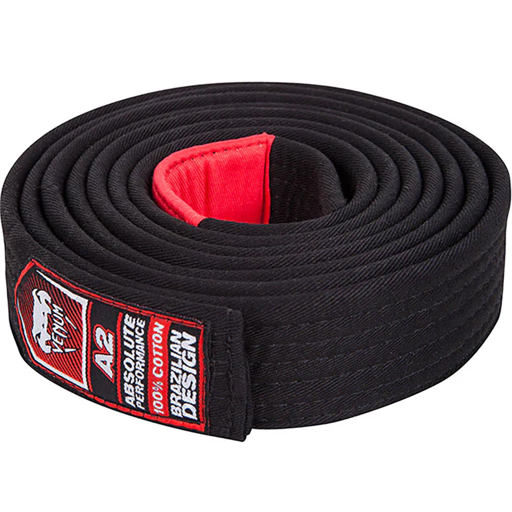 Venum Jiu Jitsu Belt - Black - The Fight Club