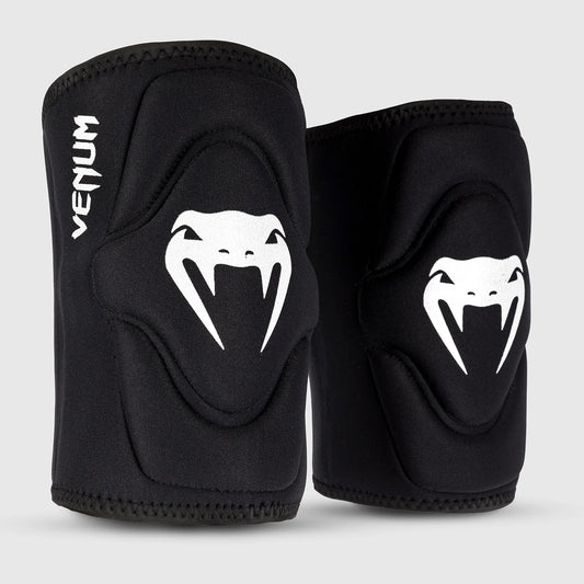 Venum Kontact Lycra/Gel Knee Pads - Black - The Fight Club