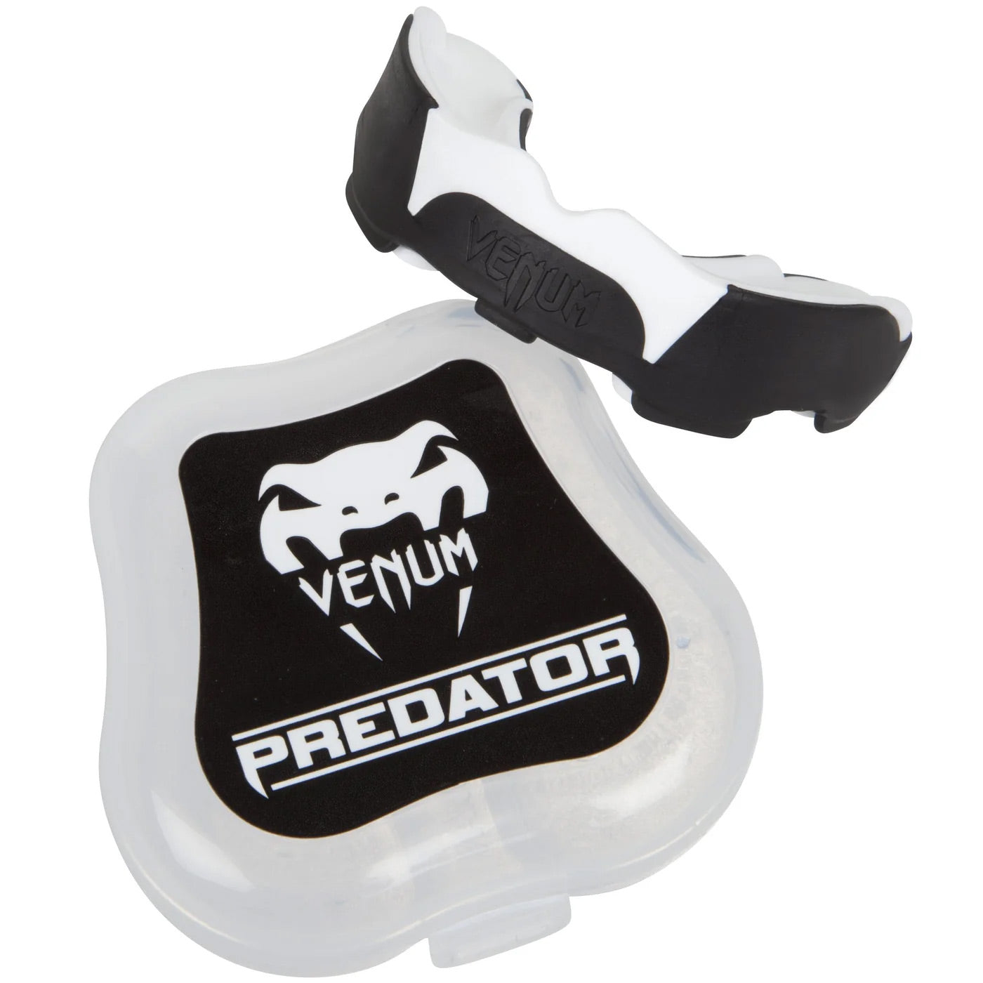 Venum Predator Mouth Guard - Black/White - The Fight Club