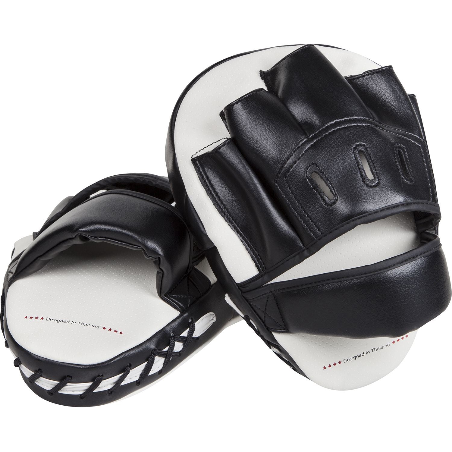 Venum Light Focus Mitts - White/Black (Pair) - The Fight Club