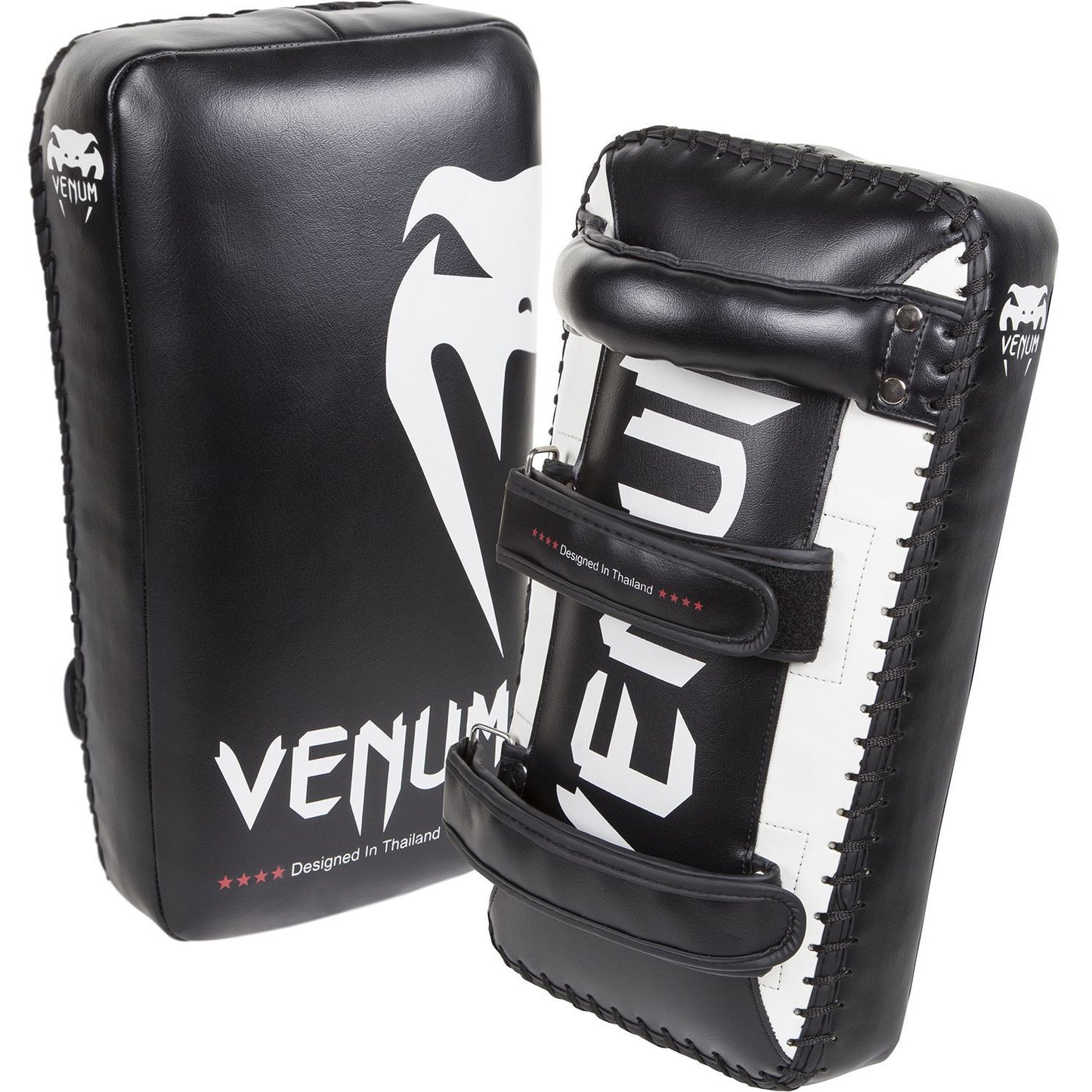 Venum Giant Kick Pads Black/Ice (Pair) - The Fight Club