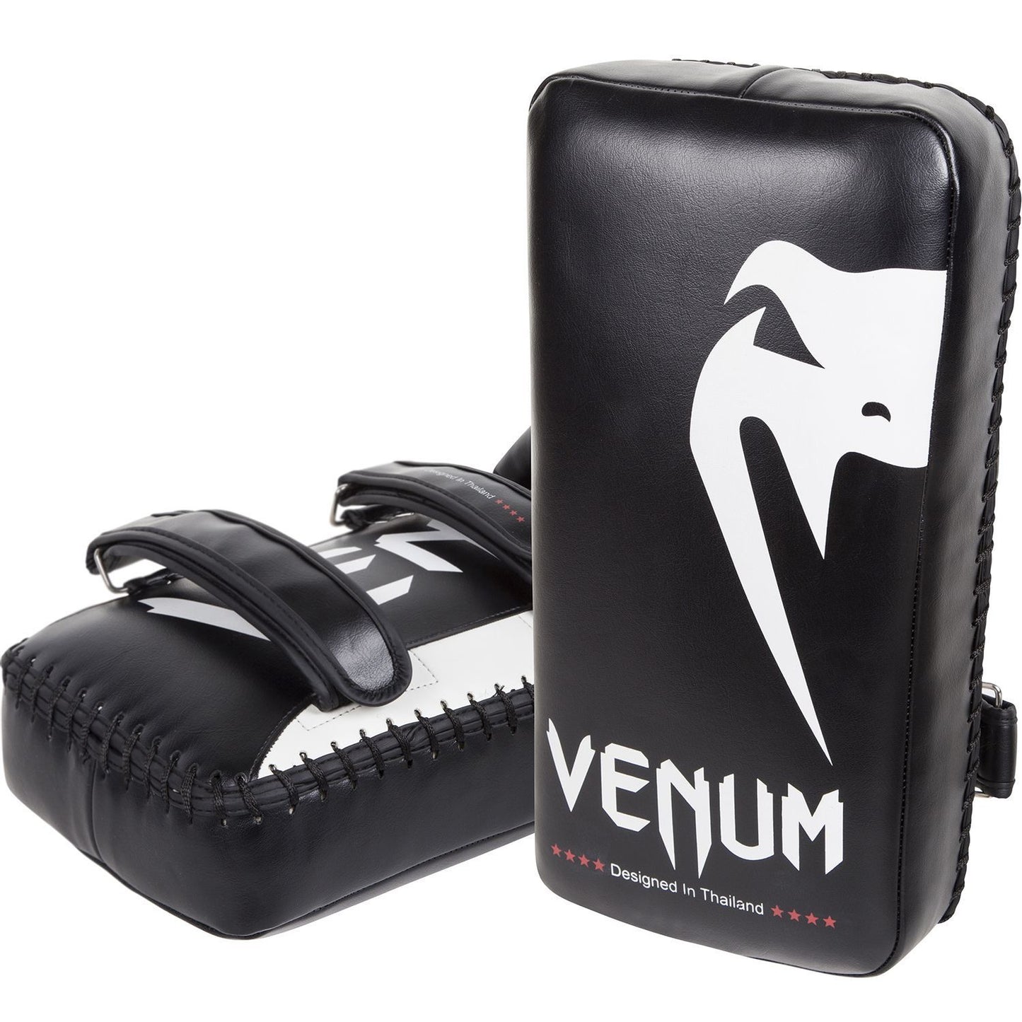 Venum Giant Kick Pads Black/Ice (Pair) - The Fight Club
