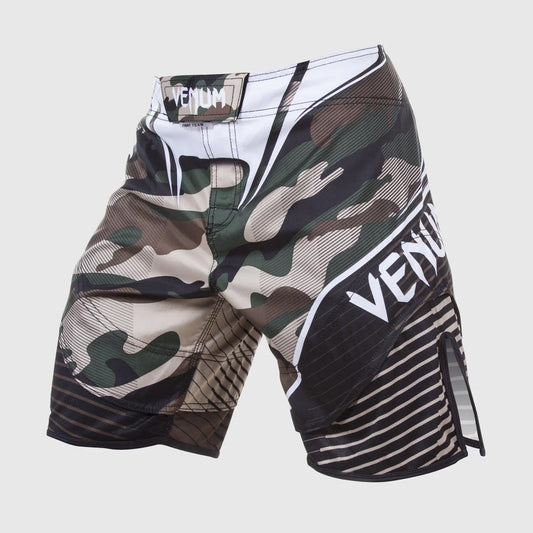 Venum Camo Hero Fight Shorts Green/Brown - The Fight Club