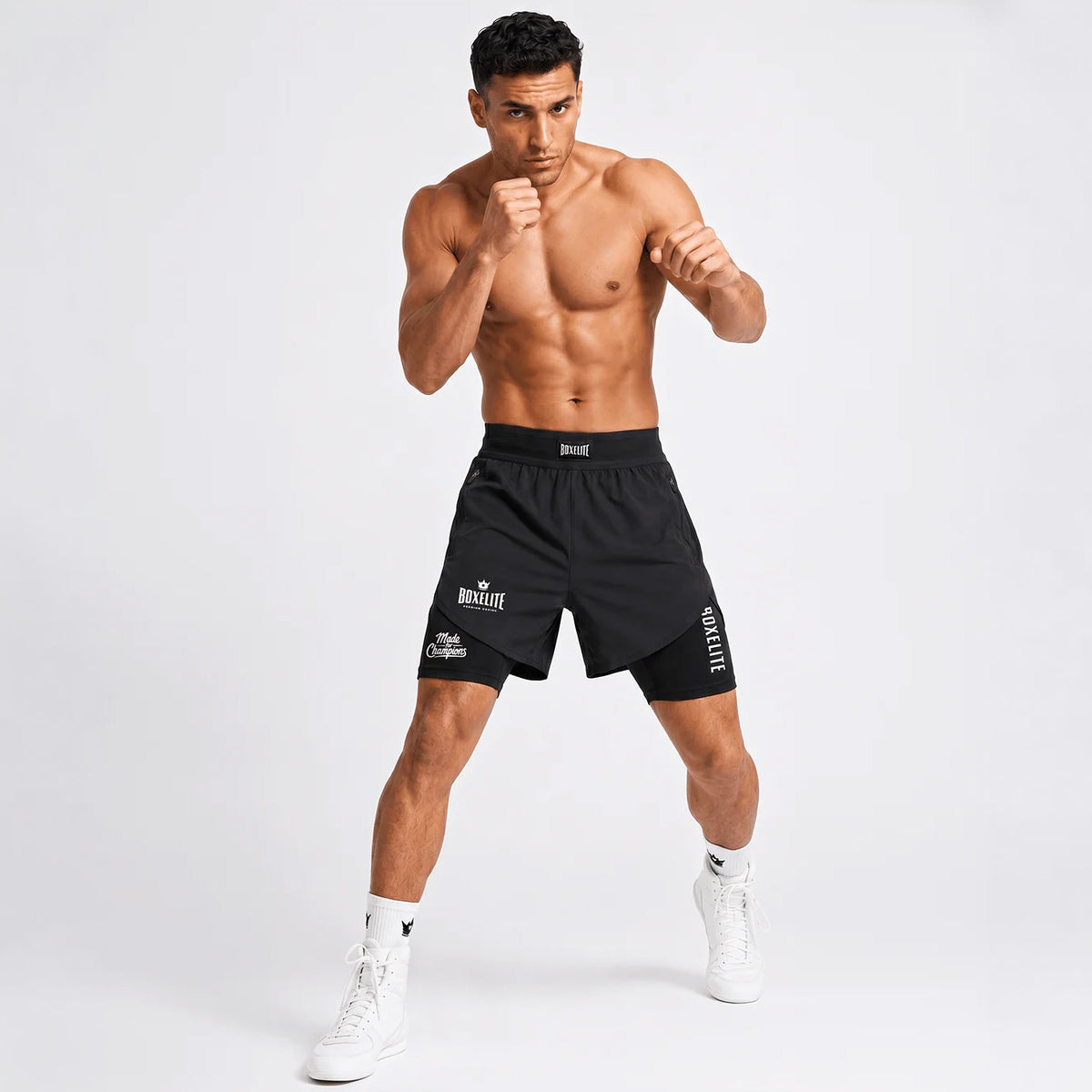 BoxElite FIGHTKNIT 2-in-1 Boxing Shorts - The Fight Cub