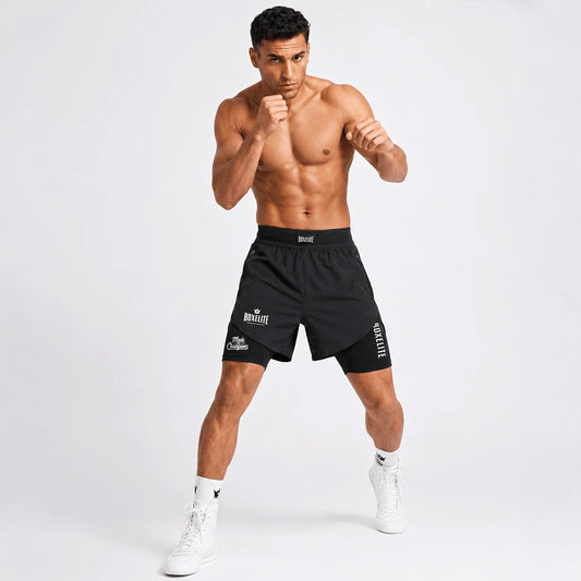 BoxElite FIGHTKNIT 2-in-1 Boxing Shorts - The Fight Cub