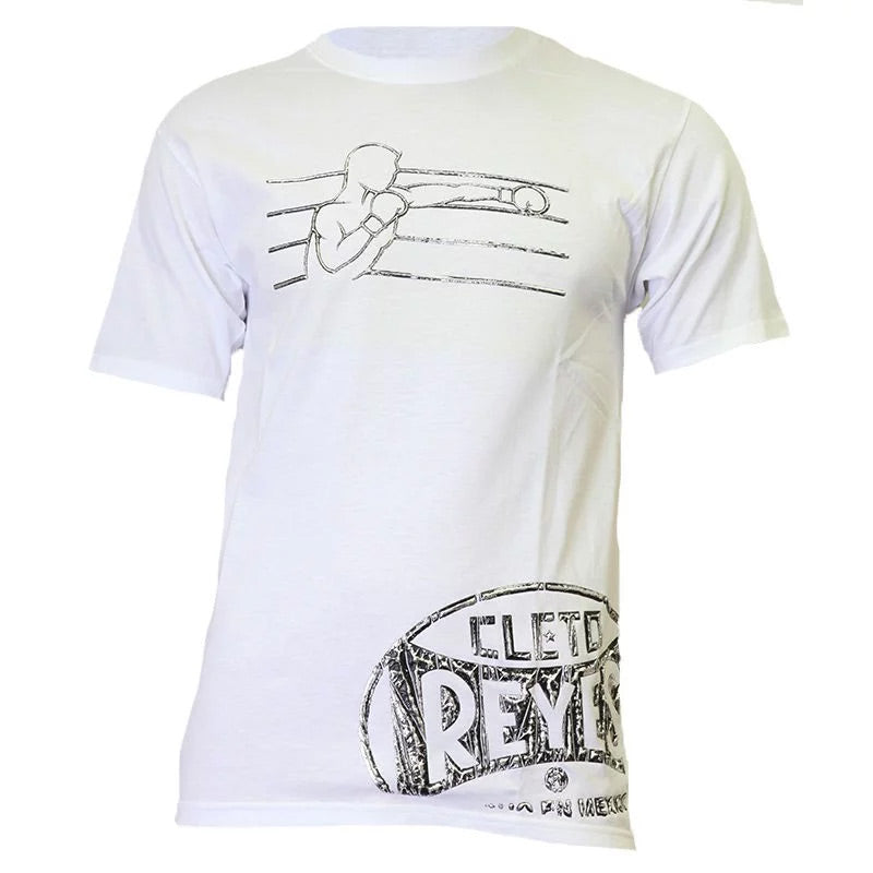 Cleto Reyes Punching Boxer T-Shirt White - The Fight Club