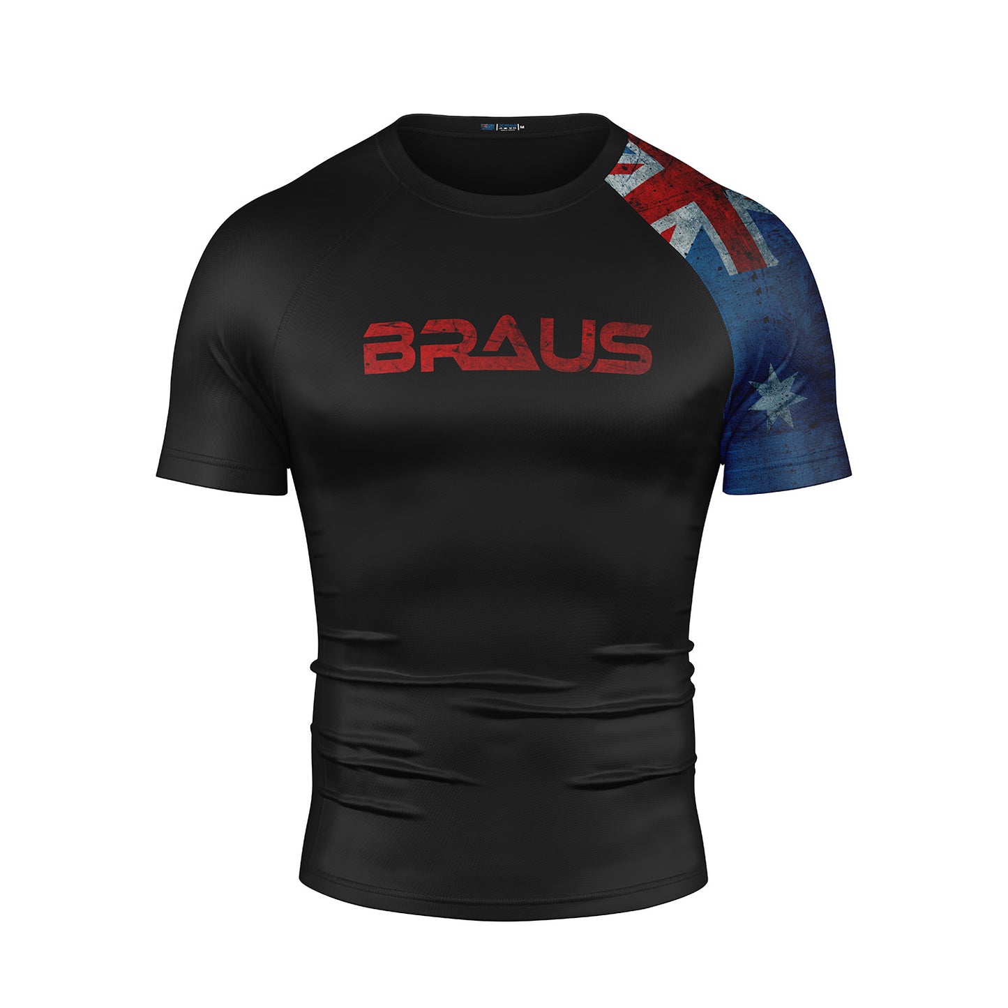 Braus Flags No Gi Rash Guard Australia - The Fight Club