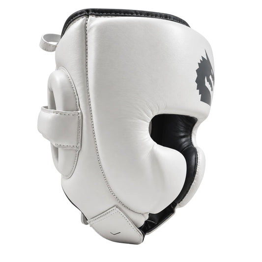 Morgan White Knight Combat Head Guard - The Fight Club