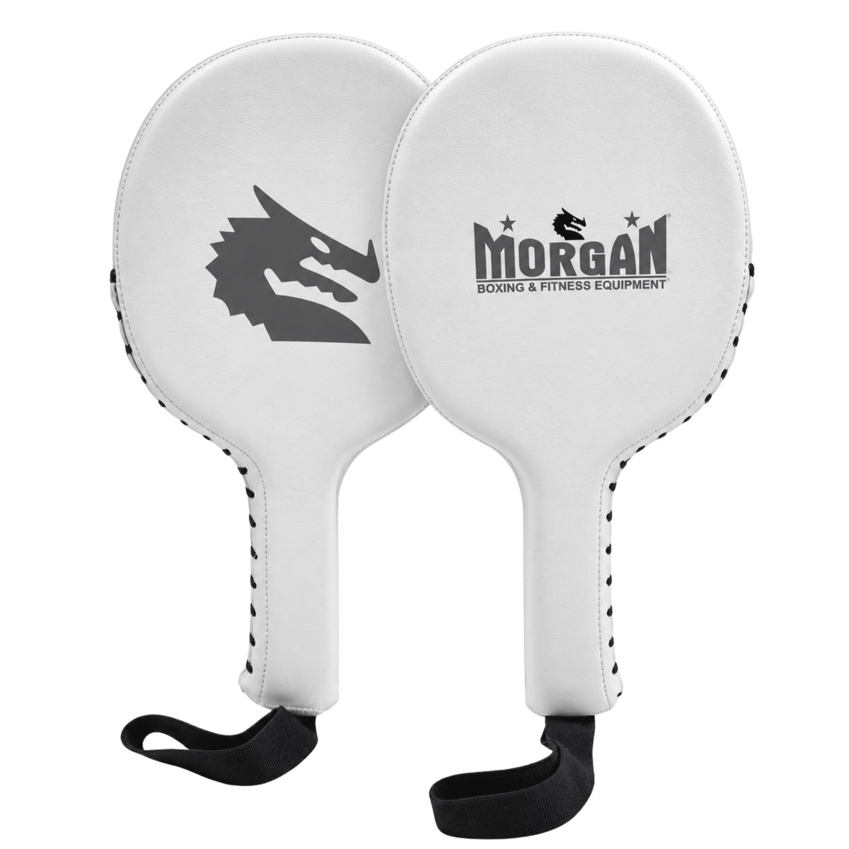 Morgan White Knight Punch Paddles (Pair) - The Fight Club