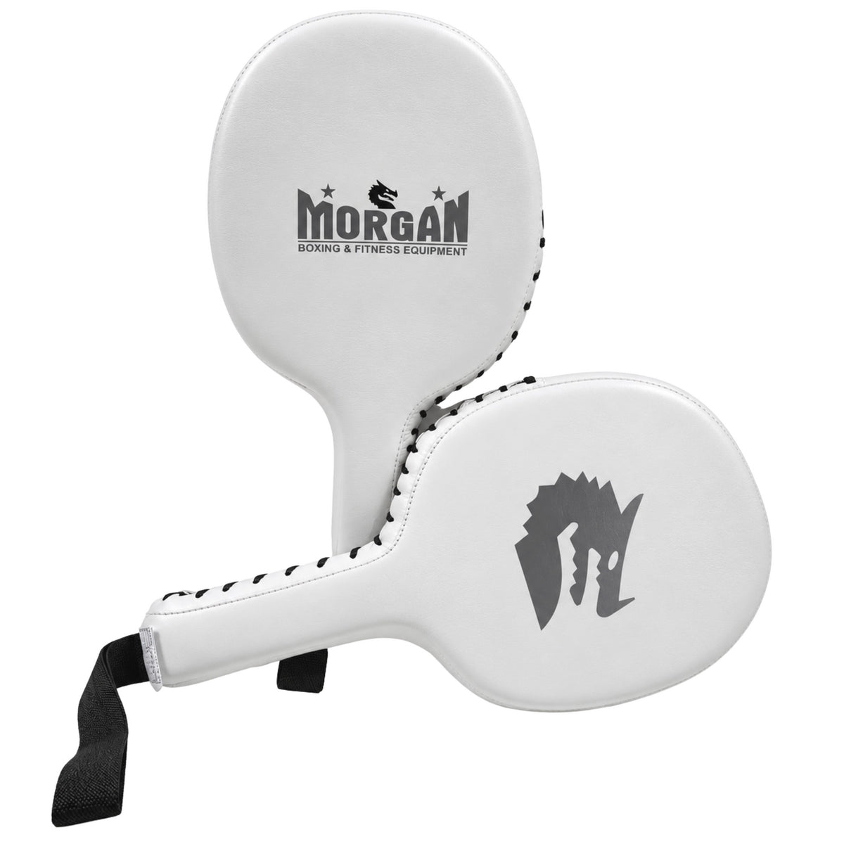 Morgan White Knight Punch Paddles (Pair) - The Fight Club