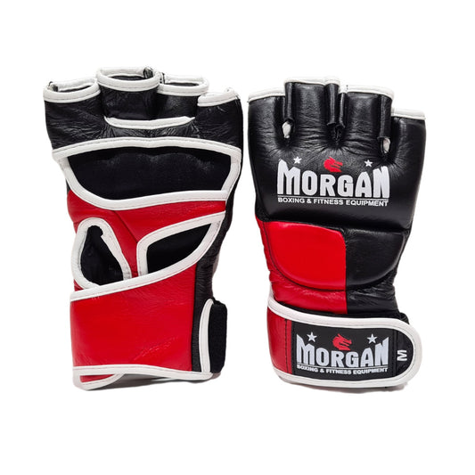 Morgan V2 Platinum Leather MMA Gloves - The Fight Club