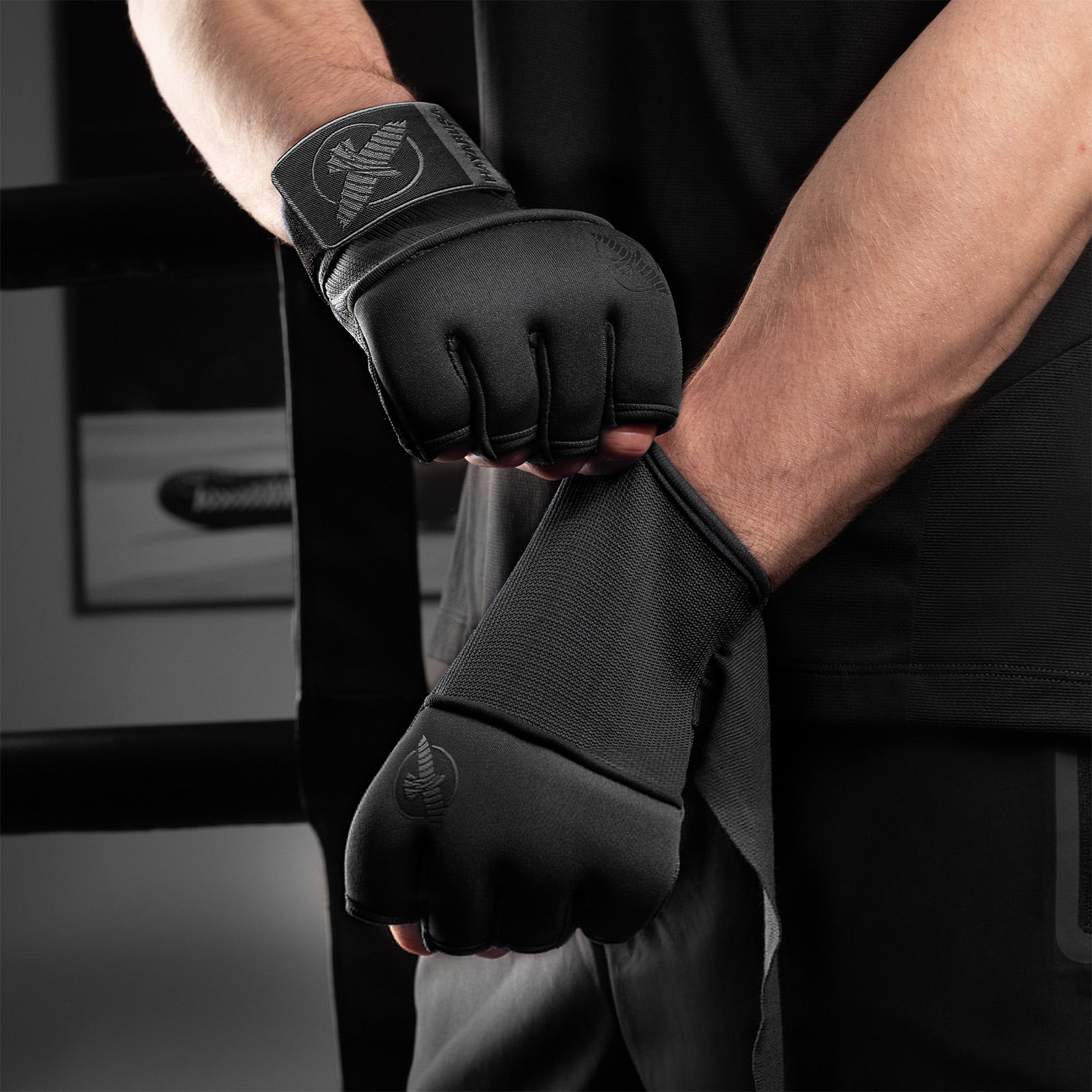 Hayabusa Deluxe Gel Quick Wraps Black - The Fight Club