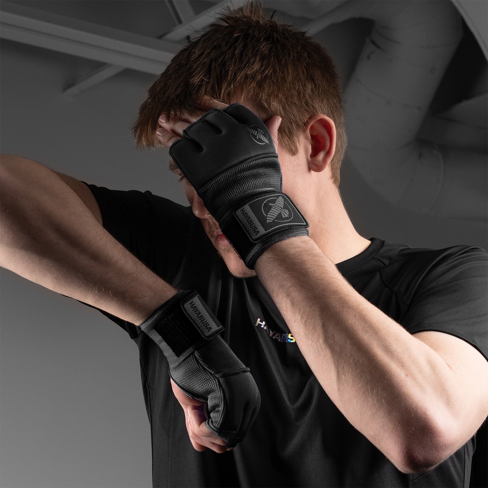 Hayabusa Deluxe Gel Quick Wraps Black - The Fight Club