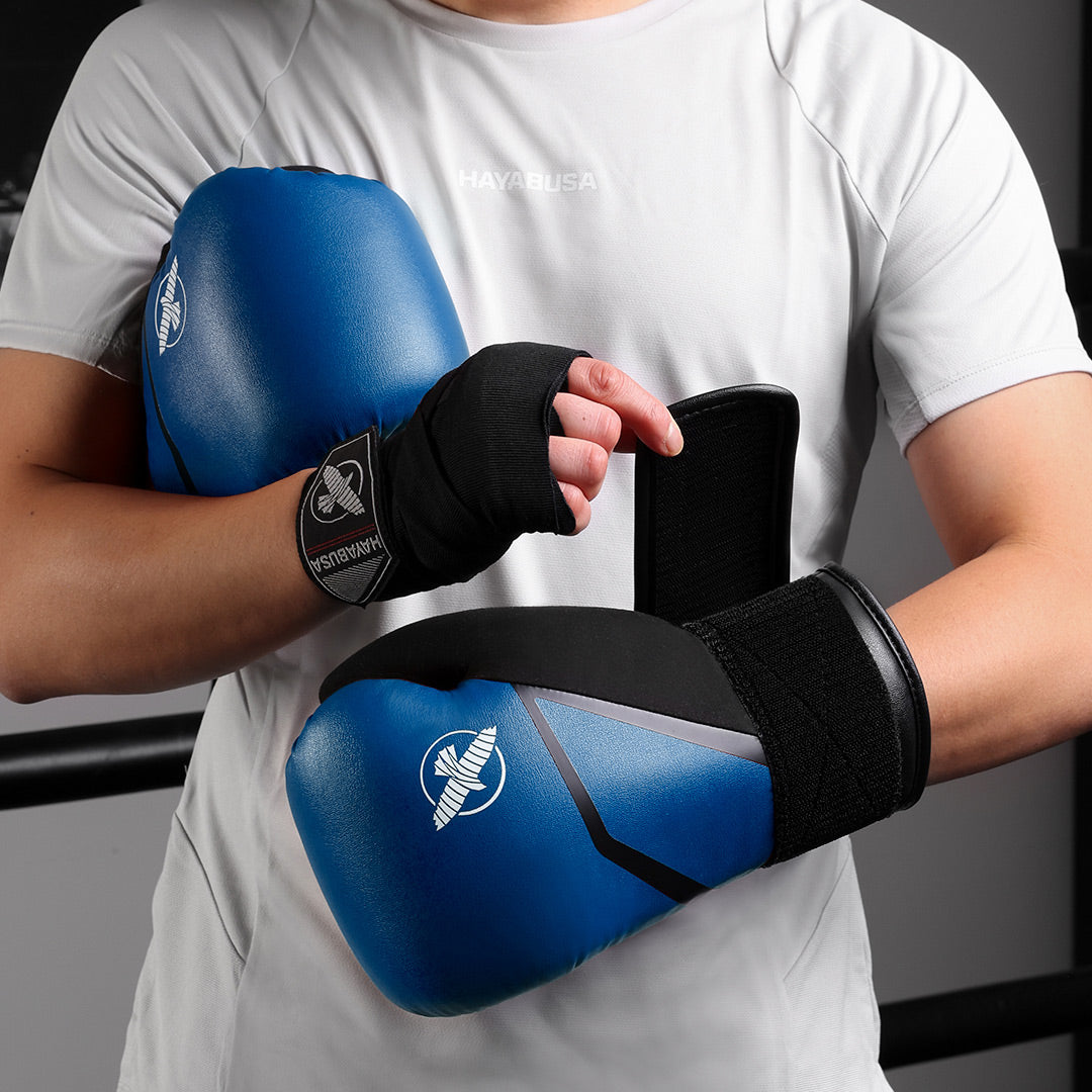 Hayabusa E1 Boxing Gloves Blue/Black - The Fight Club