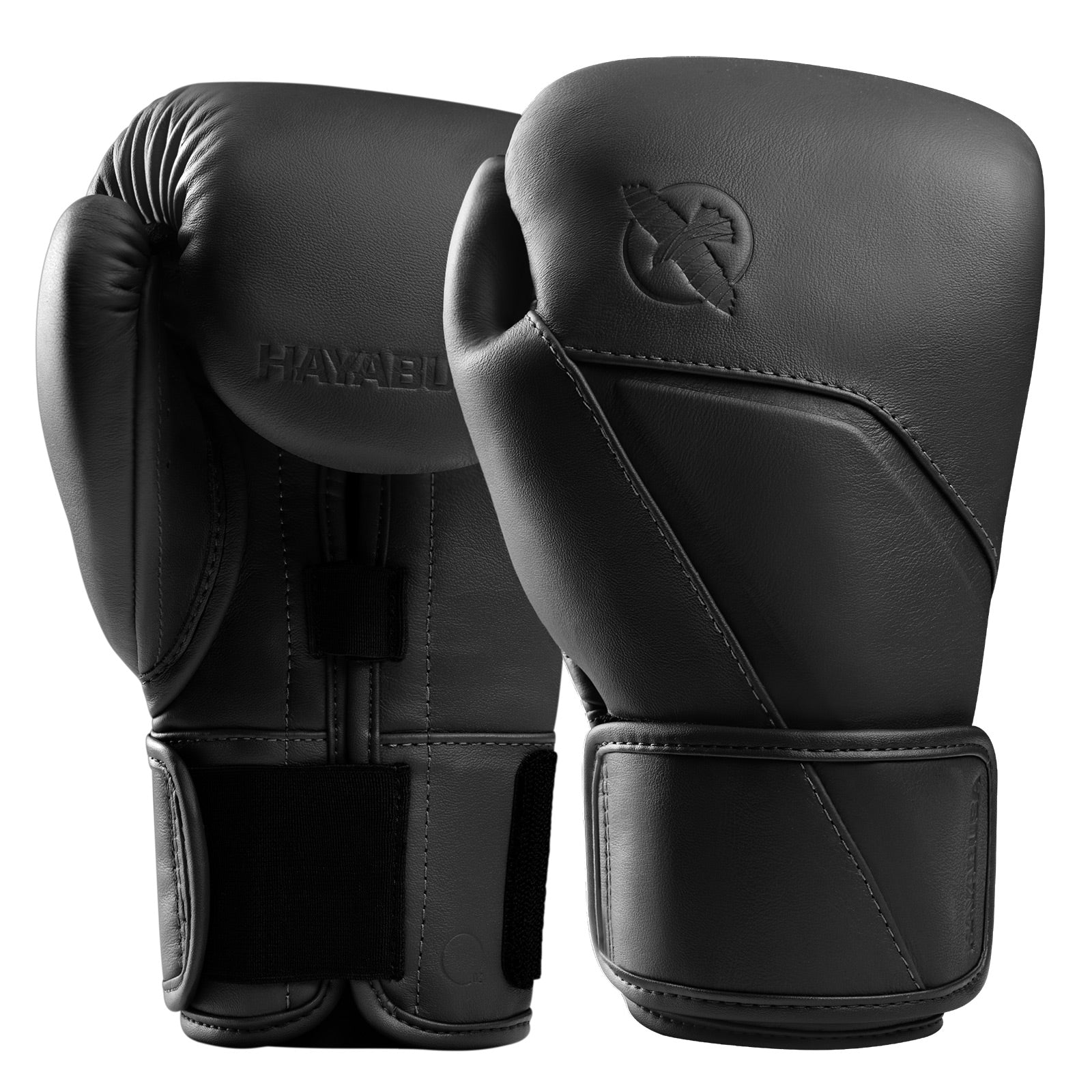 Hayabusa E1 Leather Boxing Gloves Black - The Fight Club
