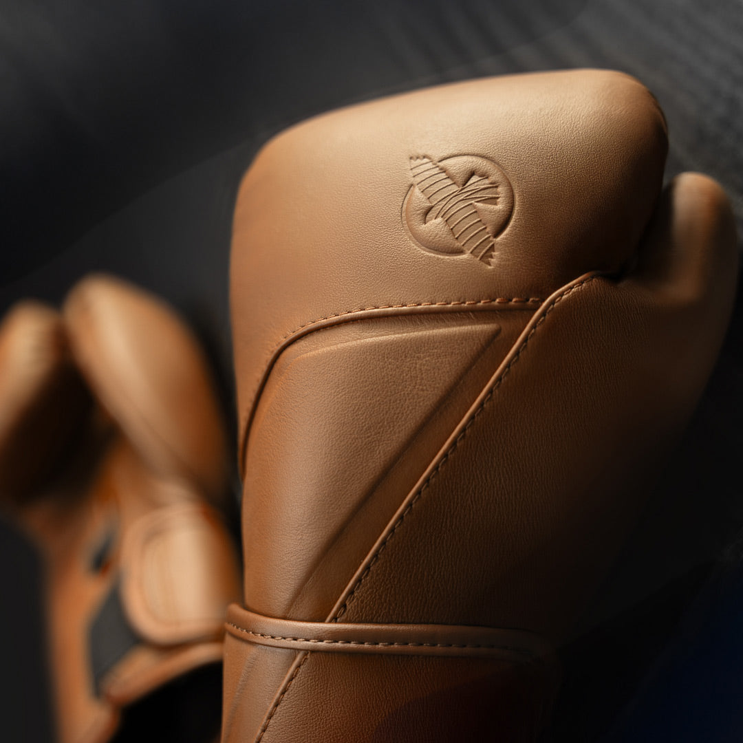 Hayabusa E1 Leather Boxing Gloves Brown - The Fight Club