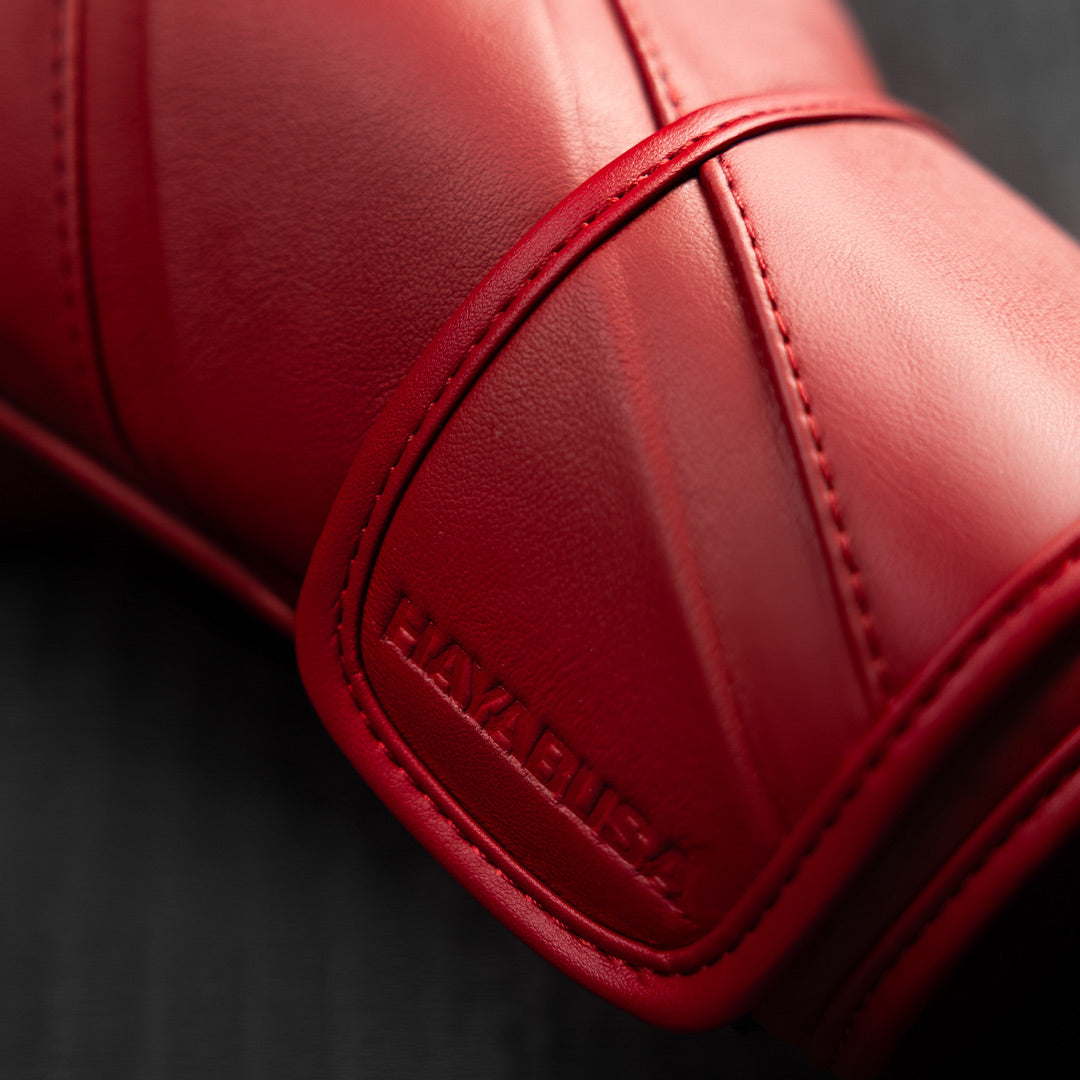 Hayabusa E1 Leather Boxing Gloves Red - The Fight Club