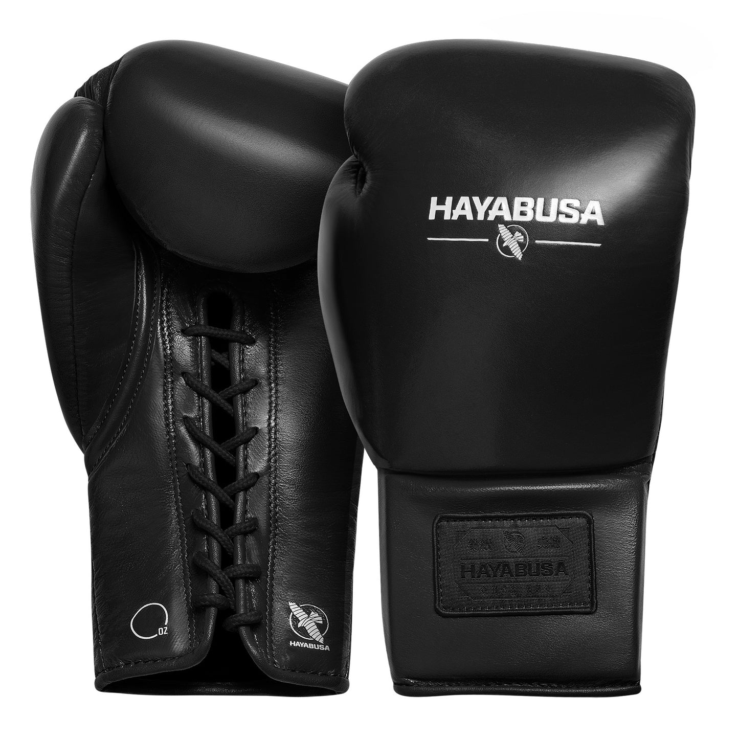 Hayabusa Pro Lace Boxing Gloves Black - The Fight Club