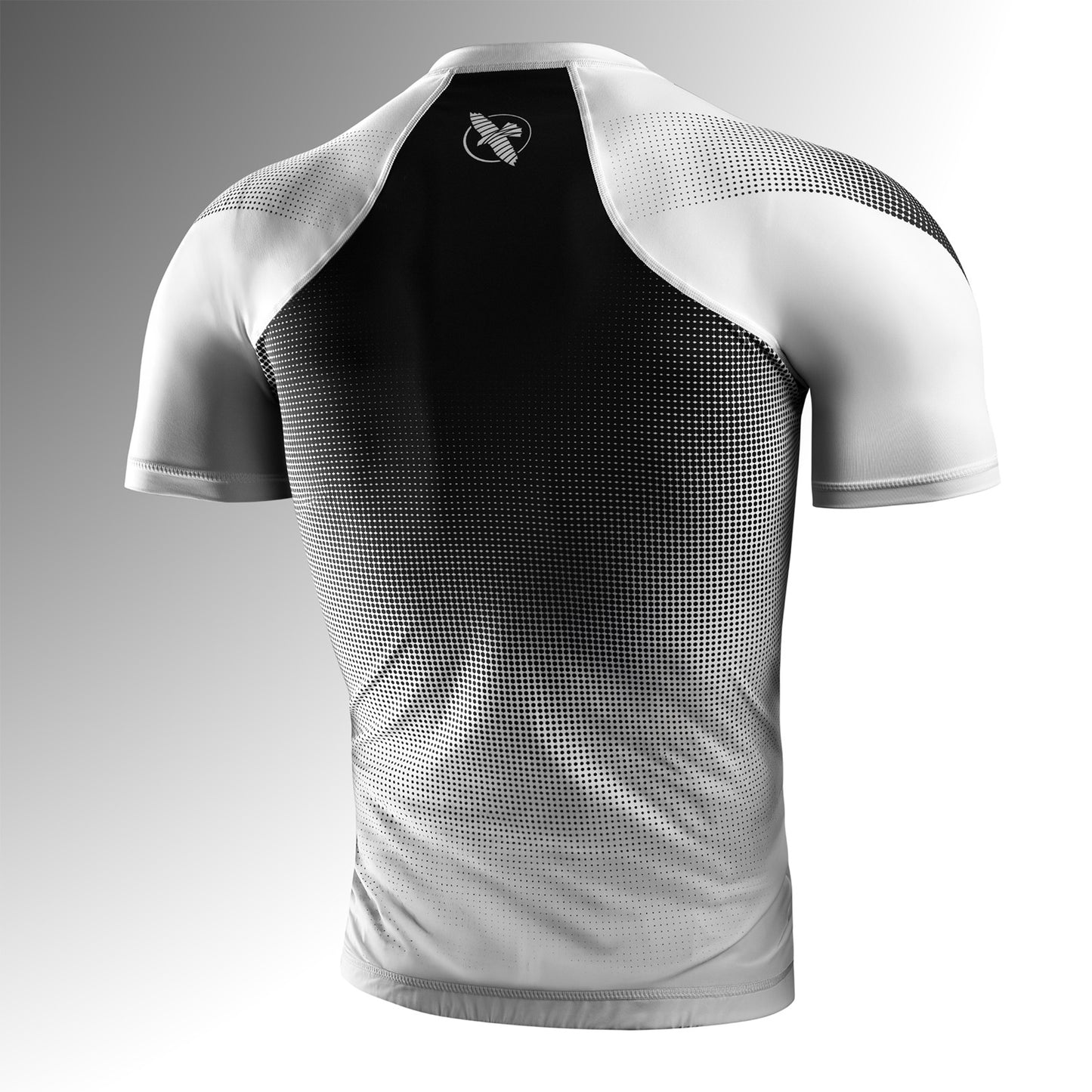 Hayabusa Pro Ranked Short Sleeve Rash Guard White - The Fight Club