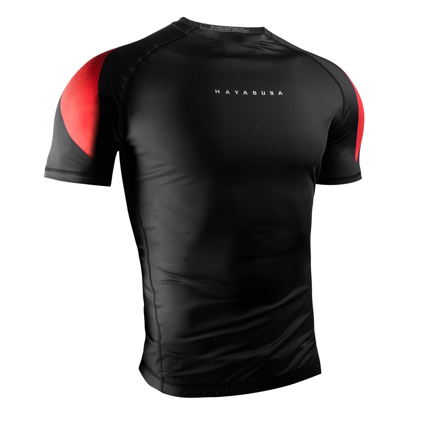 Hayabusa Pro Ranked Short Sleeve Rash Guard Black - The Fight Club